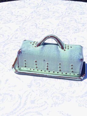 Lovely Hand Designed Ceramic Butter Dish by Back Bay Pottery